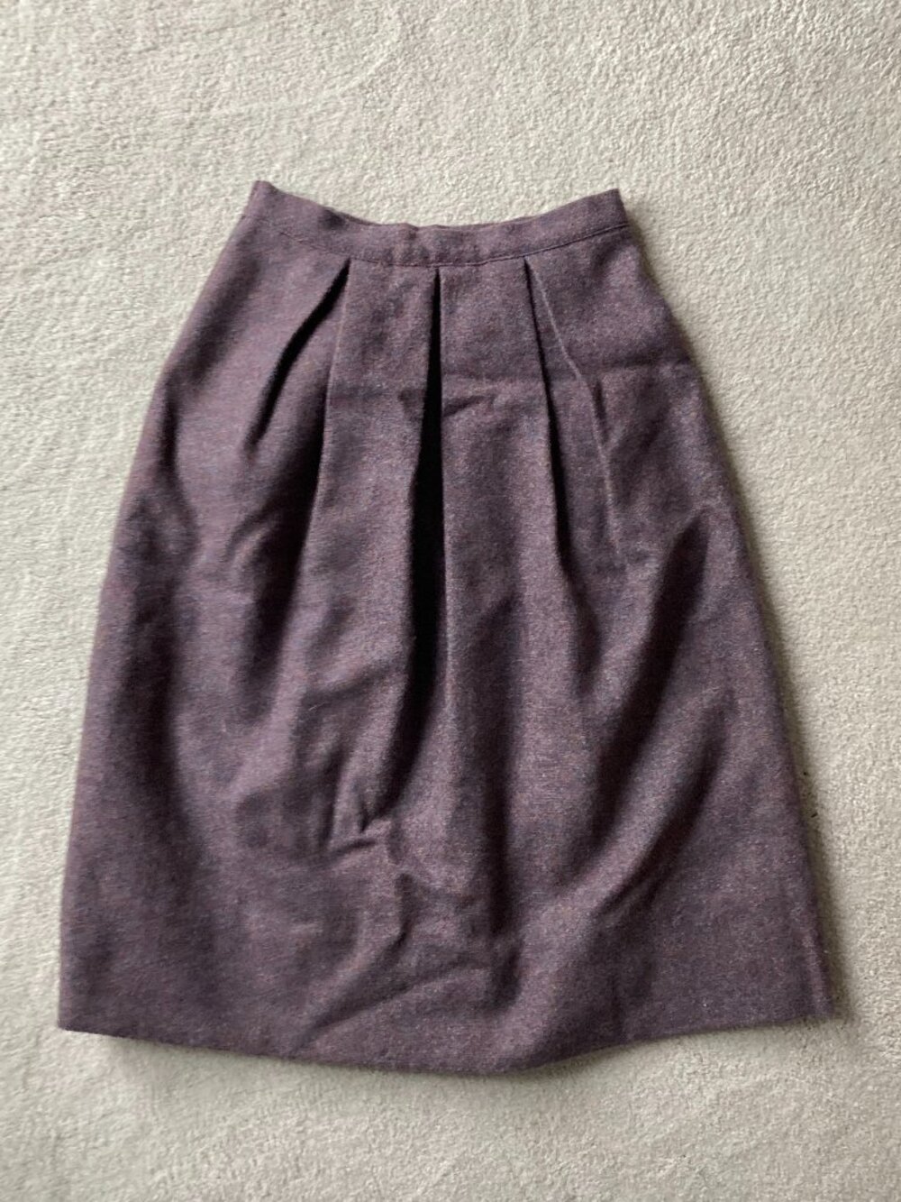 Vintage Handmade Irish Wool Skirt, Small